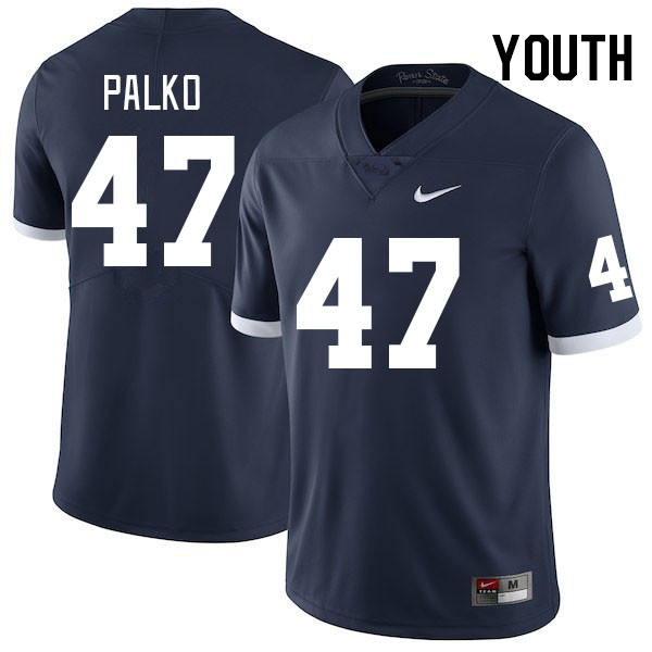 Youth #47 Joey Palko Penn State Nittany Lions College Football Jerseys Stitched Sale-Retro